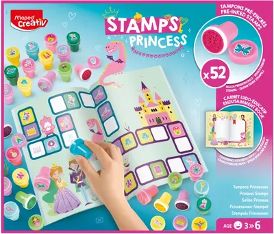 Ștampile Maped Creativ - Princess, 52 buc