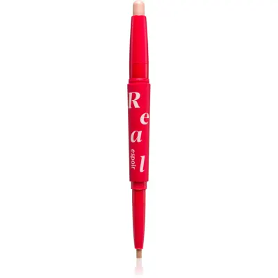 espoir Real Eye Dual Stick creion de ochi lunga durata cu efect de iluminare culoare 02 Peach Beam 0.5 g
