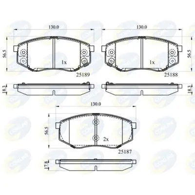 Set placute frana, frana disc COMLINE CBP32194