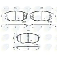 Set placute frana, frana disc COMLINE CBP32194