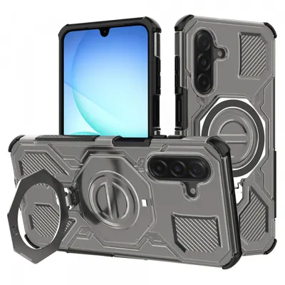 Husa pentru Samsung Galaxy A17 4G / A17 5G, Techsuit, Carbon Shield Pro, Fumurie