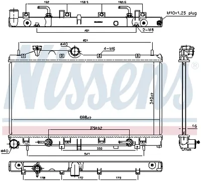 Radiator racire motor potrivit SUBARU LEGACY V, OUTBACK 2.0 2.5