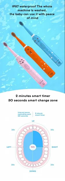 Periuta de dinti electrica Smart TabbyBoo Dr Oly V34 pink