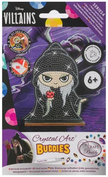 Kit de broderie cu diamante Craft Buddy - Crystal Art Buddies: Vrăjitoare rea, 7 piese