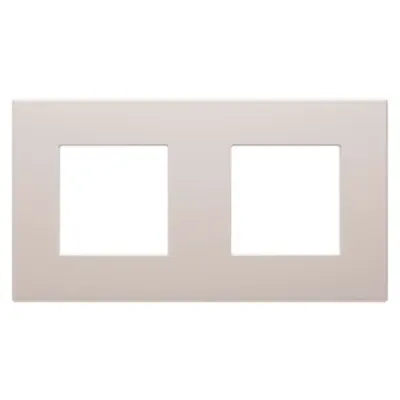 Placa Ornament Dahlia - in Technopolymer - 2 Modul Horizontal/vertical - Hemp
