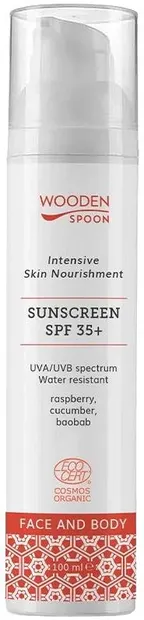 Wooden Spoon Loțiune de protecție solară pentru față și corp, SPF35+, 100 ml