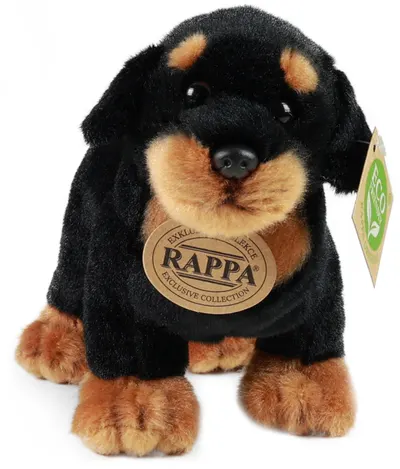 Jucărie de pluș Rappa Eco Friends - Rottweiler, 18 cm
