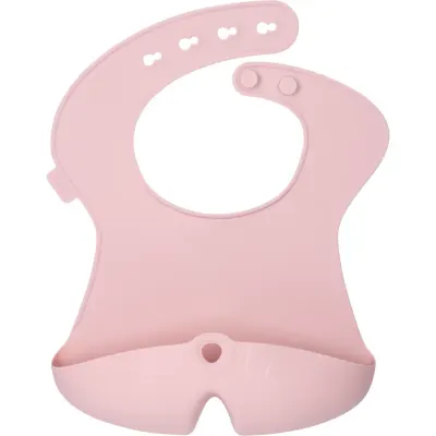 b.box Silicone Bib bavețică Blush 4m+ 1 buc