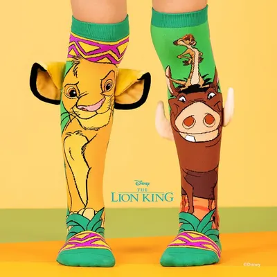 Șosete lungi colorate Madmia pentru băieți fantasy Lion King 6-99 ani