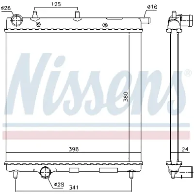 Radiator, racire motor NISSENS 61278