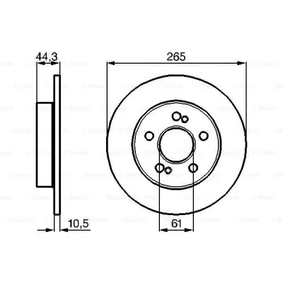 Disc frana BOSCH 0 986 478 758
