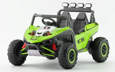 UTV electric pentru copii, Kinderauto Arrow Dune-Buggy, 220W, 12V, roti EVA, premium, 2 locuri, verde