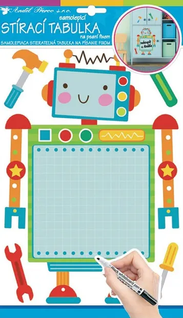 Sticker tablă albă Andel Prerov - Robot