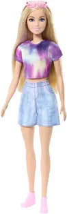 Păpuşă Barbie Mysteries Beach Detectives - Cu blugi și tricou colorat