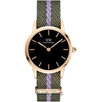 Ceas Daniel Wellington Daniel Wellington DW00100680 Ladies Watch Iconic NATO Green/Purple 28mm 3ATM