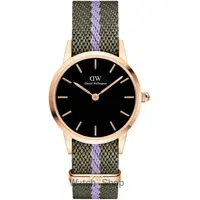 Ceas Daniel&nbsp;Wellington Daniel Wellington DW00100680 Ladies Watch Iconic NATO Green/Purple 28mm 3ATM