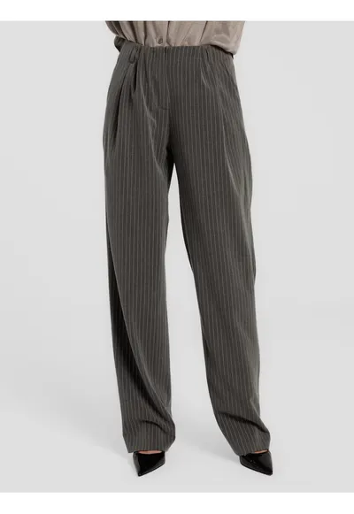 Pantaloni cu model cu dungi Gante - Gri