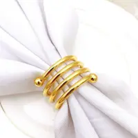 Inele pentru șervețele Morello - Spirală, 6 bucăți, Gold