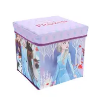 Taburet Pliabil cu Spatiu de Depozitare, Tip Cutie, Multicolor, Sarcina Maxima 80 kg, 30x30x30 cm, Frozen Disney Engros
