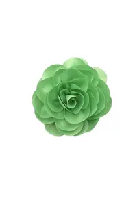 Brosa oversized florala - verde crud - material textil - design tridimensional