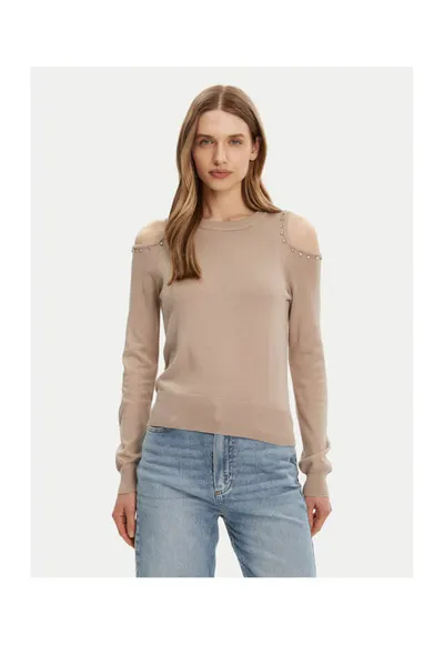 Pulover dama - 304784828 - Viscoza/Poliester - Bej - Bej