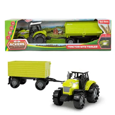 Tractor cu Remorca TToys Ackers Ville cu Lumini si Sunete Diverse Modele