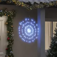 Gossi lumina stelara de craciun 140 led-uri alb rece 17 cm