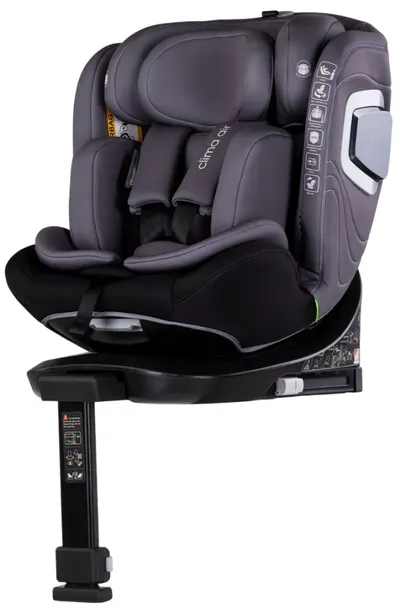 Scaun auto Chipolino - Clima Air, 360°, IsoFix, I-Size, 40-150 cm, antracit