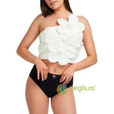 Chiloti Menstruali Negri Reutilizabili din Bumbac Organic cu Talie Inalta Absorbtie Extra-Abundenta Margaret S 1buc