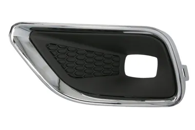 Grila ventilatie bara fata stanga potrivit JEEP CHEROKEE KL dupa 2018 - (cu orificii lampa ceata, plastic, negru/crom)