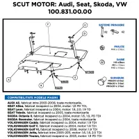 Scut motor plastic ASAM Audi A3 2003-2008