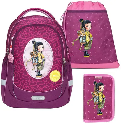 Set școlar Belmil Miia - Yuki, rucsac, penar și sac