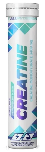 Creatine Effervescent, portocală, 20 tablete efervescente, AllNutrition