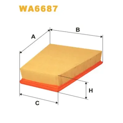 Filtru aer WIX FILTERS WA6687