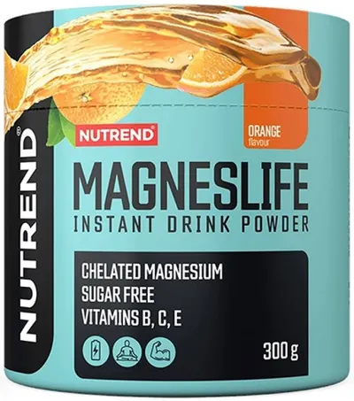 Magneslife Instant Drink Powder, portocală, 300 g, Nutrend