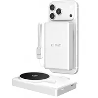 Baterie Externa Wireless Tech-Protect PB40 LifeMag, 10000mAh, 25W, PD + FQI, 1 x QI - 1 x USB-C, Argintie