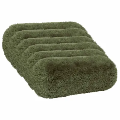 vidaXL Husă pentru pernă 6 pcs HEERLEN Verde Ø 15 x 40 cm Fleece PV
