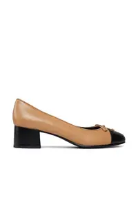 Pantofi dama - Ginger Short - toc - negru - piele naturala -