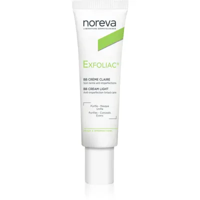 Noreva Exfoliac Anti-Imperfection Cream Tinted crema BB culoare Light 30 ml
