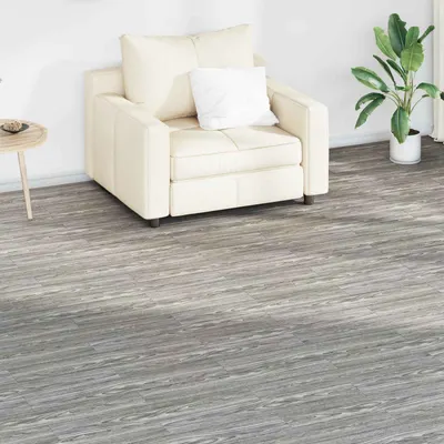 vidaXL Plăci de Pardoseală Gri închis 5,02 m² 36 buc. PVC