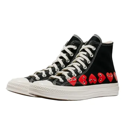 Converse Play Multi Red Heart Chuck Taylor All Star '70 High
