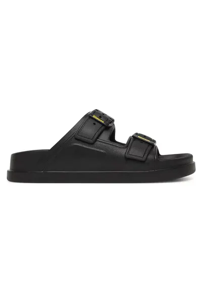 Papuci dama - piele naturala - negru