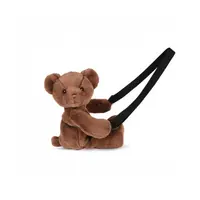Ursulet din plus - geanta crossbody adorabila, 30 cm, Maro Inchis