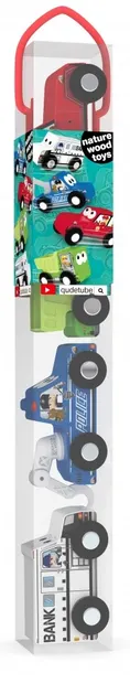 Jucării din lemn Jadore - Vehicule, 4 buc