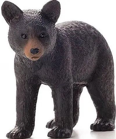 Figurina Mojo Animal Planet - Pui de urs, negru