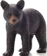 Figurina Mojo Animal Planet - Pui de urs, negru