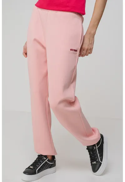 Pantaloni cu buzunare laterale - pentru fitness - Roz pastel