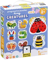 Puzzle pentru copii Banana Panda 8 în 1 - Creaturi mici