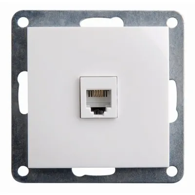 Priza Telefon Rj11, Spin Top, Alba