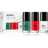 NOBEA Day-to-Day 3-Piece Gel-like Nail Polish set set de lacuri de unghii